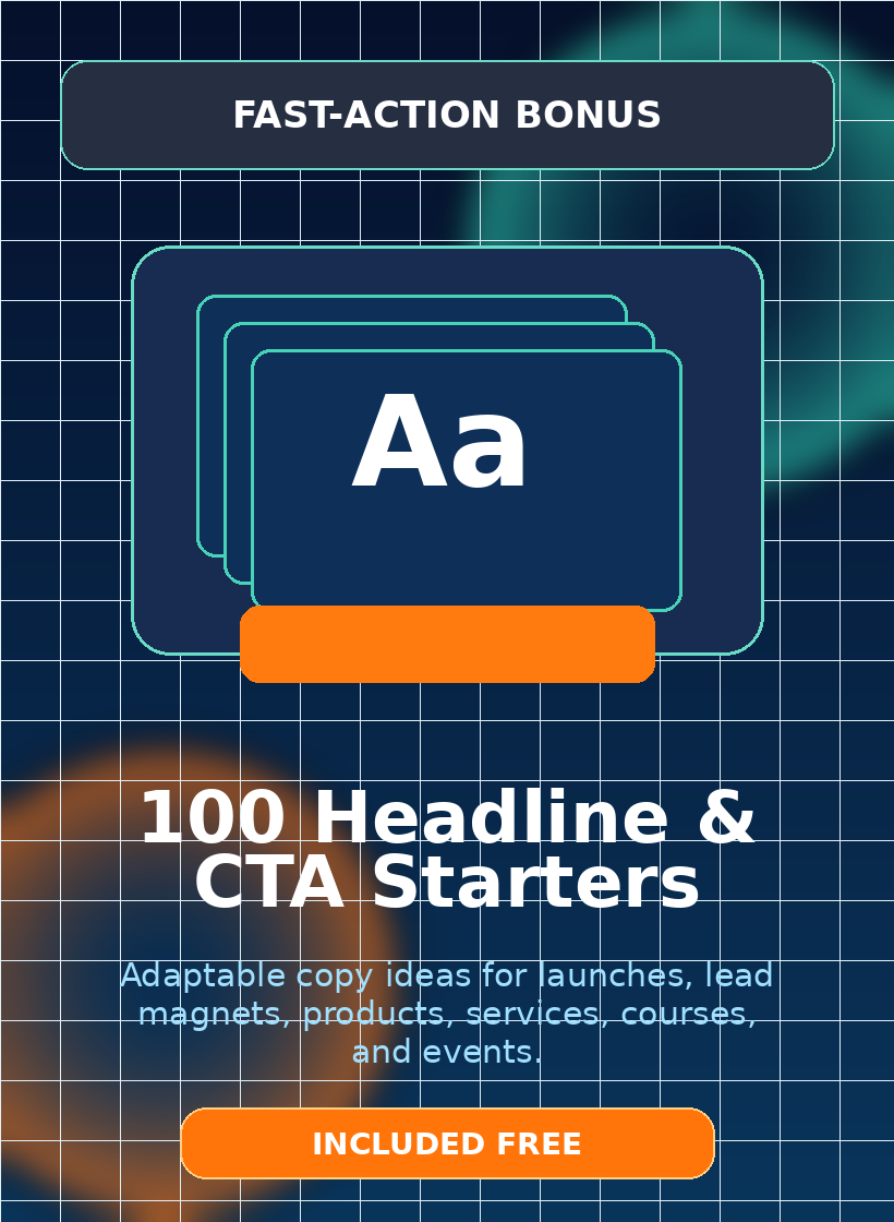 Headline and CTA starters bonus cover